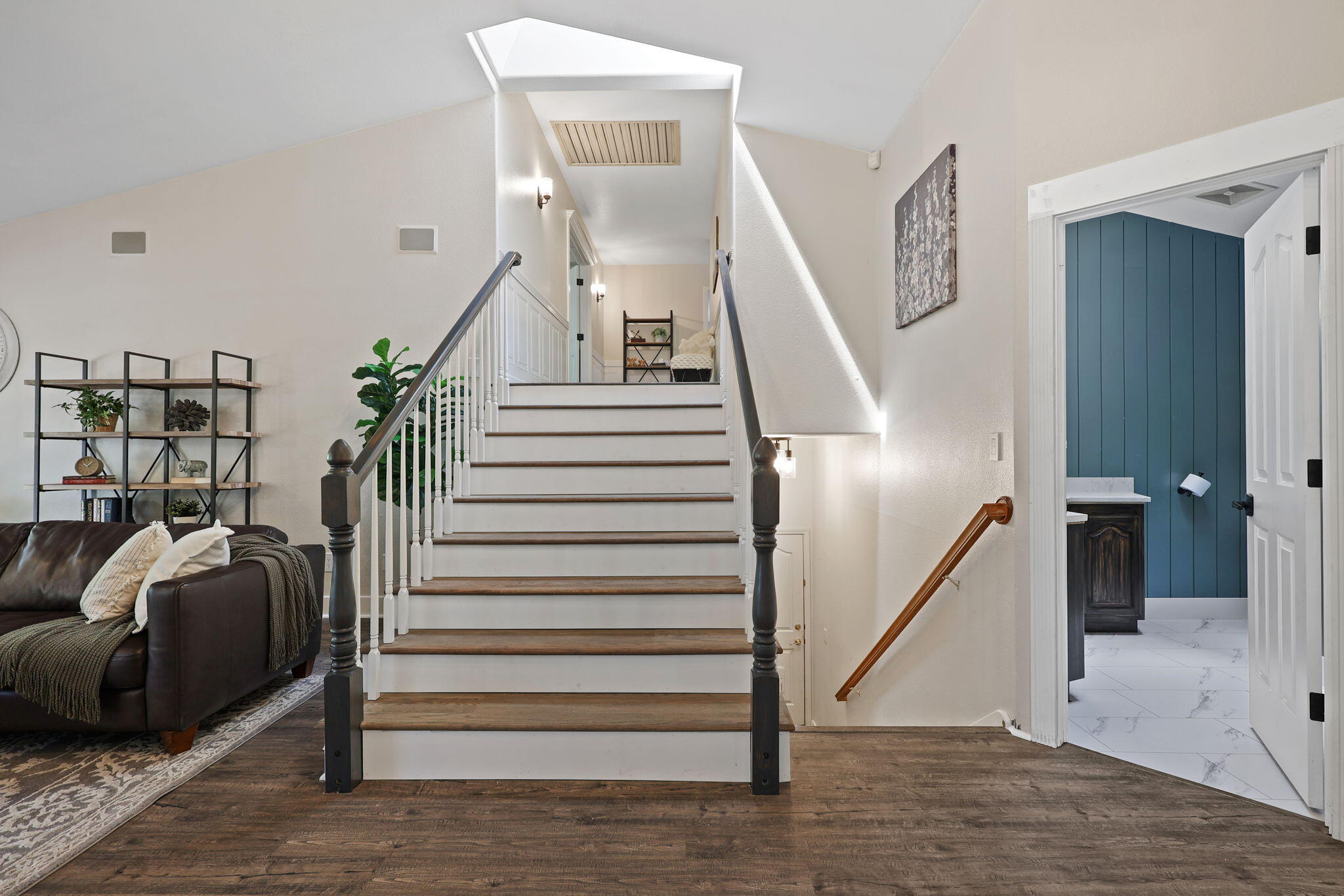 21791 Wilcox Road Red Bluff, CA 96080 - Photo 51 of 135 Family Room & Stairs