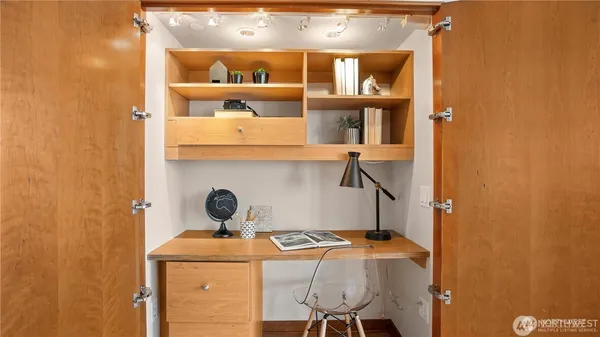 a view of storage and utility room
