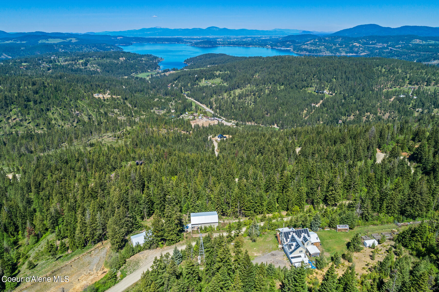 9338 South Caribou Ridge Road Harrison, ID 83833 - Photo 34 of 45 Aerial_9338SCaribouRidgeRd-1