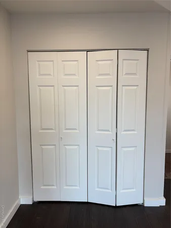 a view of a closet area