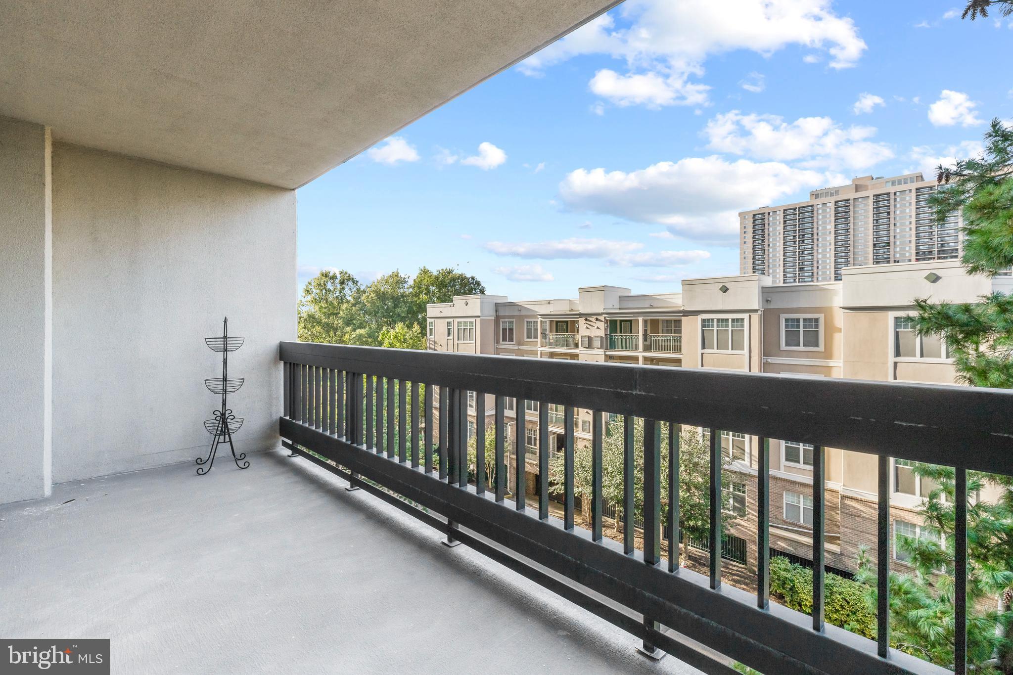 5505 Seminary Road, Unit 406N Falls Church, VA 22041 - Photo 23 of 35 Huge balcony fits a nice set of outdoor furniture