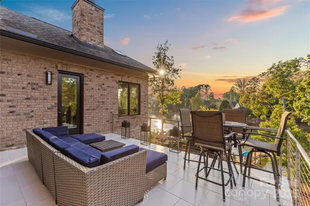 a outdoor space with a couch