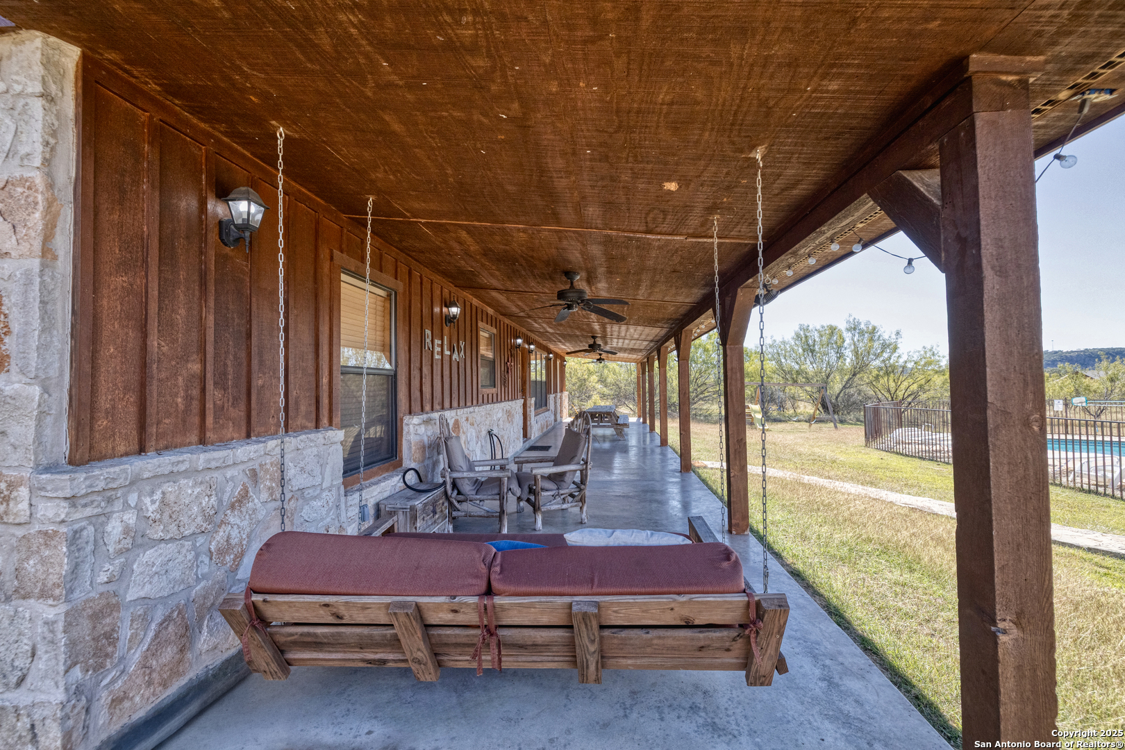 38 Mountain Laurel Lane Concan, TX 78838 - Photo 22 of 48 a outdoor view with sitting space