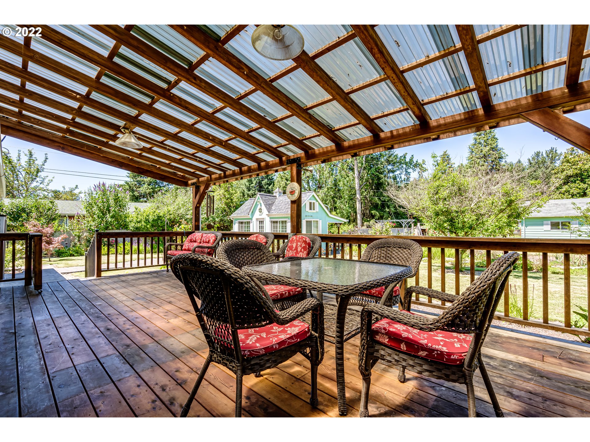 37833 Camp Creek Road Springfield, OR 97478 - Photo 15 of 32 a view of a chairs in wooden deck