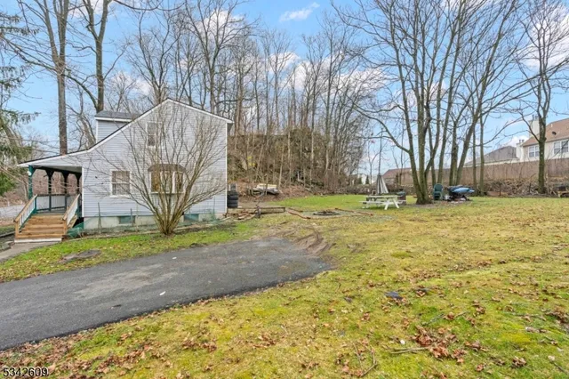 a view of outdoor space with garden