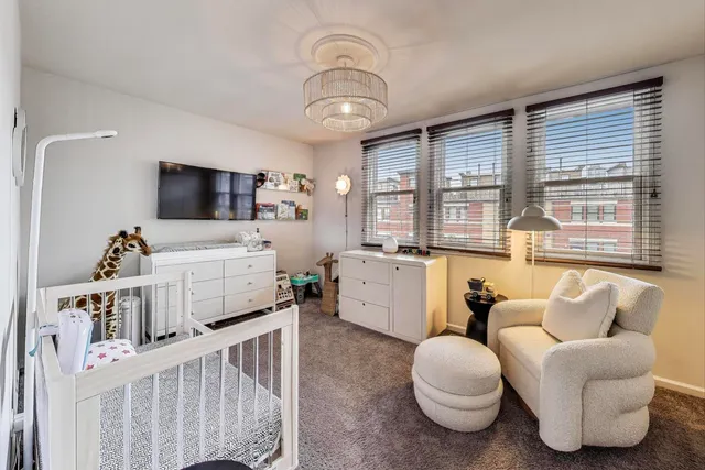 a very nice looking room with a large window