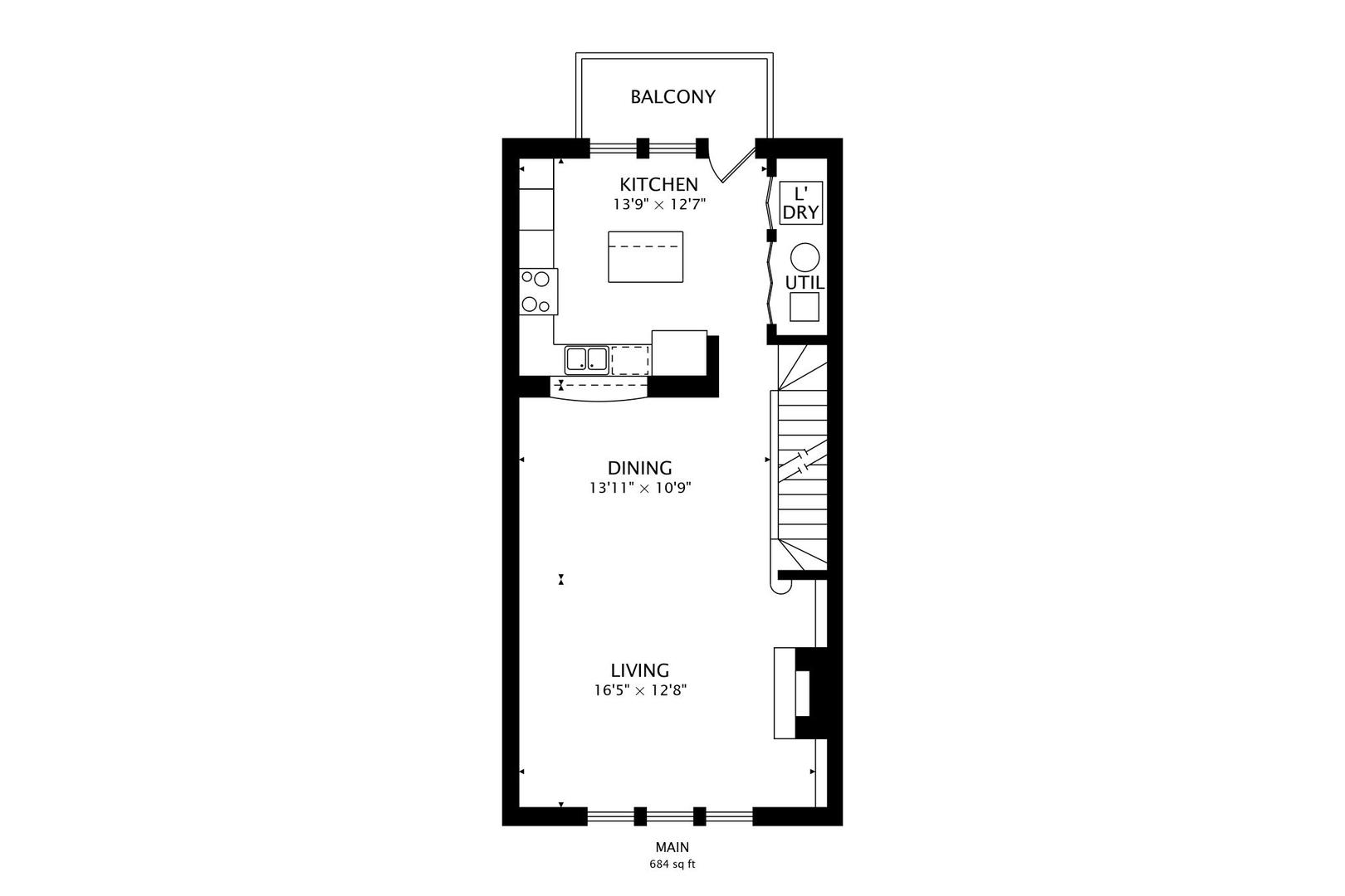 1009 North Riverwalk Street Chicago, IL 60610 - Photo 37 of 39 a picture of a bench in front of a door