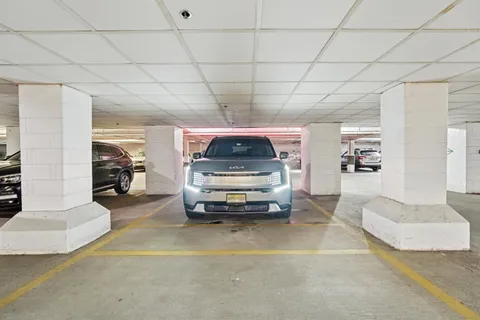 a car parked in a parking space