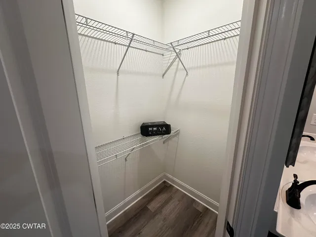 a view of walk in closet
