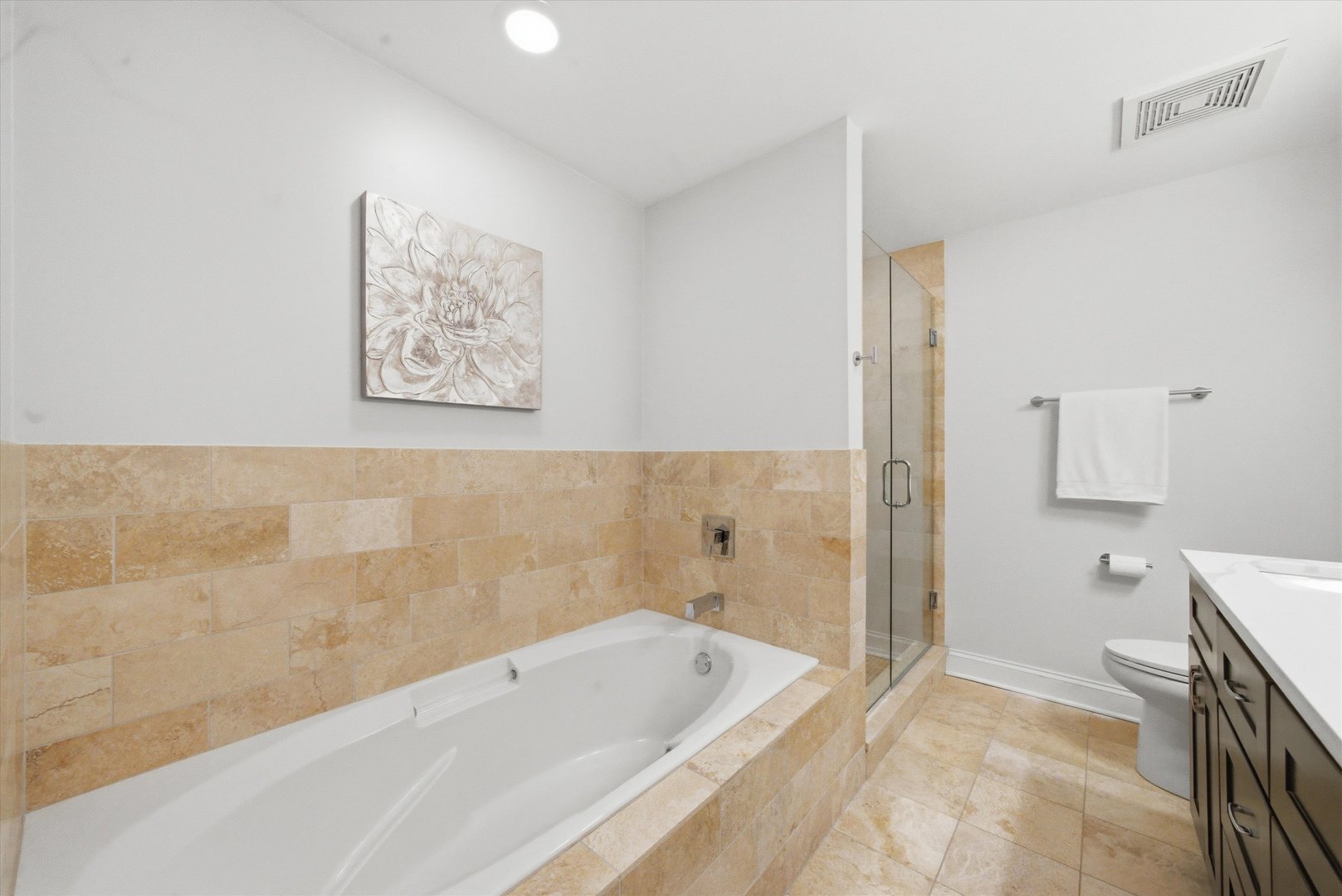 1610 South Halsted Street, Unit 401 Chicago, IL 60608 - Photo 14 of 31 a bathroom with a bathtub and a shower