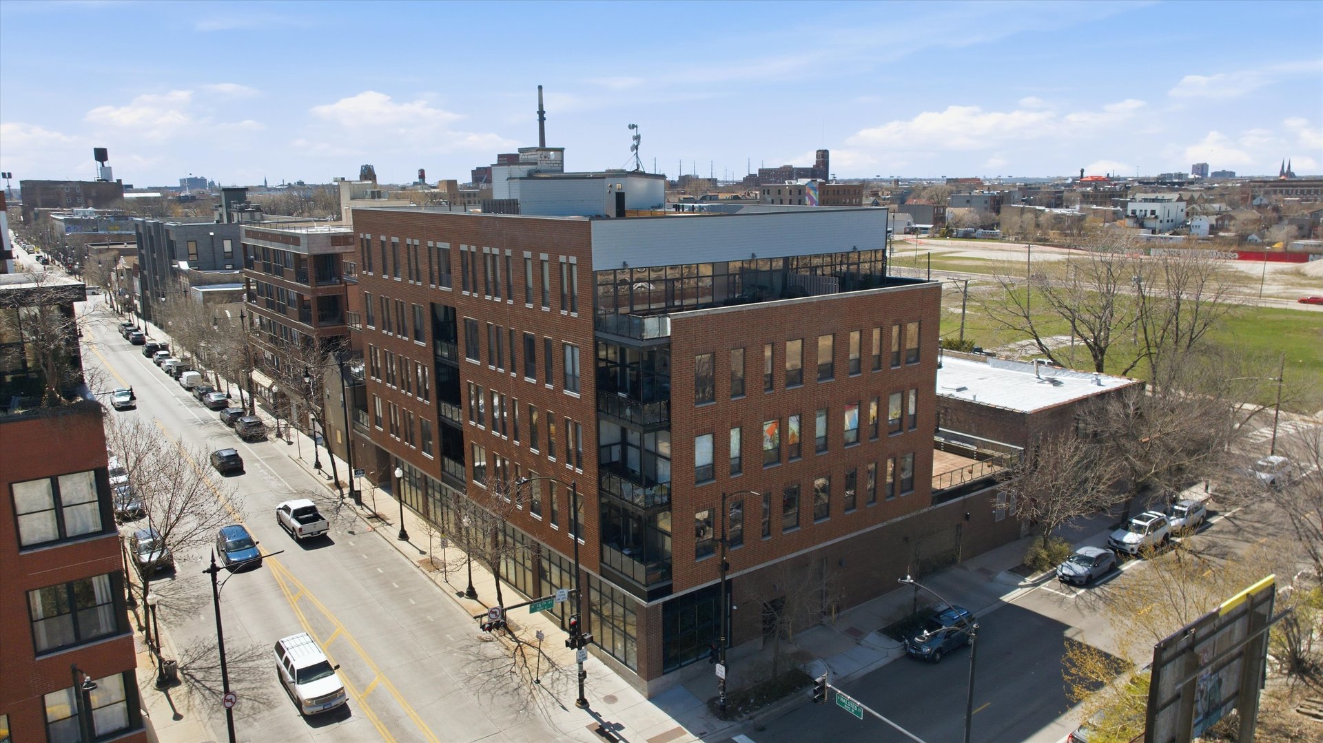 1610 South Halsted Street, Unit 401 Chicago, IL 60608 - Photo 30 of 31 a view of a city with a lake