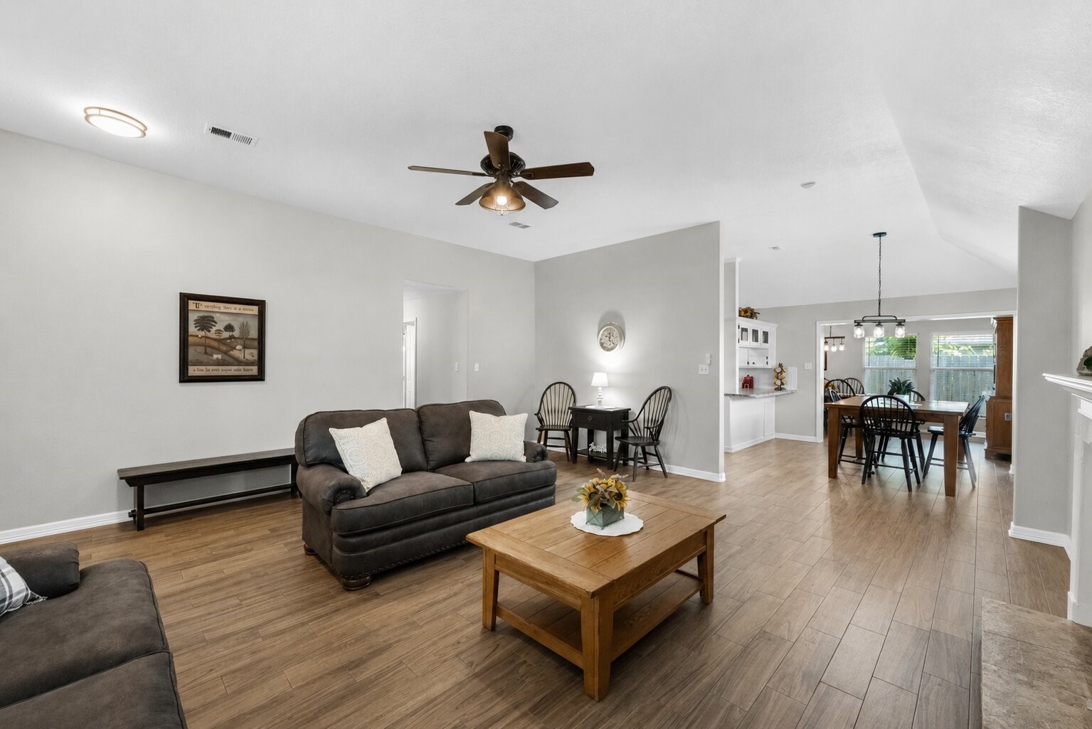 606 Walnut Street Sweeny, TX 77480 - Photo 6 of 28 a living room with furniture and wooden floor