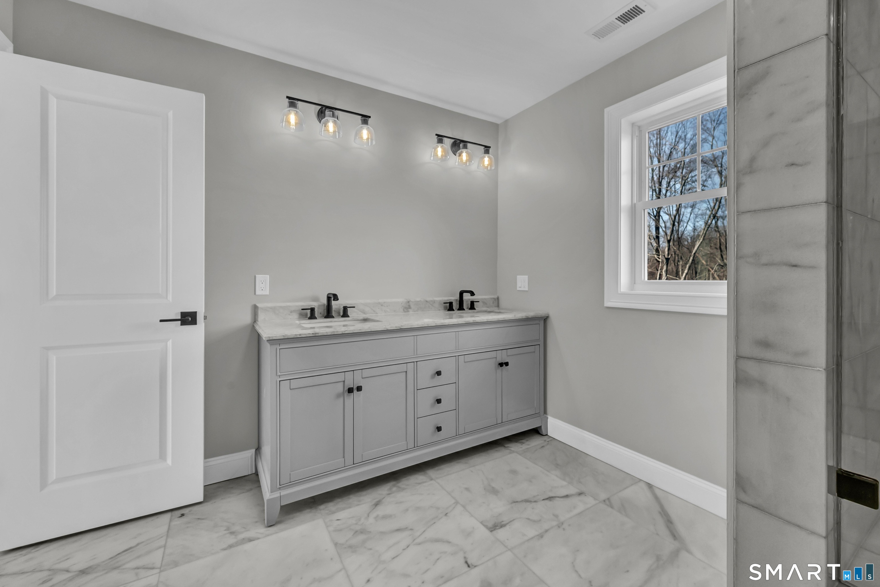 1427 Monroe Turnpike Monroe, CT 06468 - Photo 20 of 41 a spacious bathroom with 2 sink tub and shower