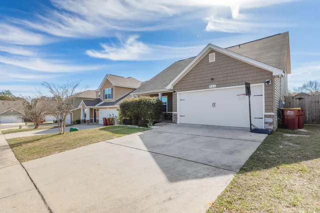 a view of a house with a patio