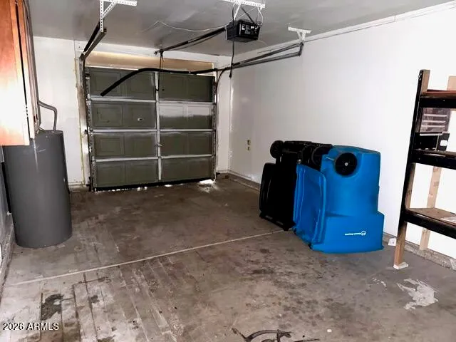 a view of a storage and utility room