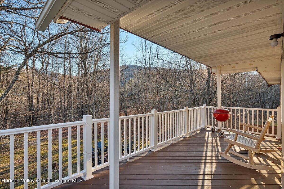 114 Ford Hill Road Hunter, NY 12442 - Photo 22 of 40 a view of a two chairs on the deck