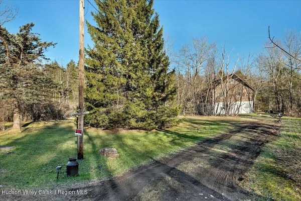 a backyard of a house