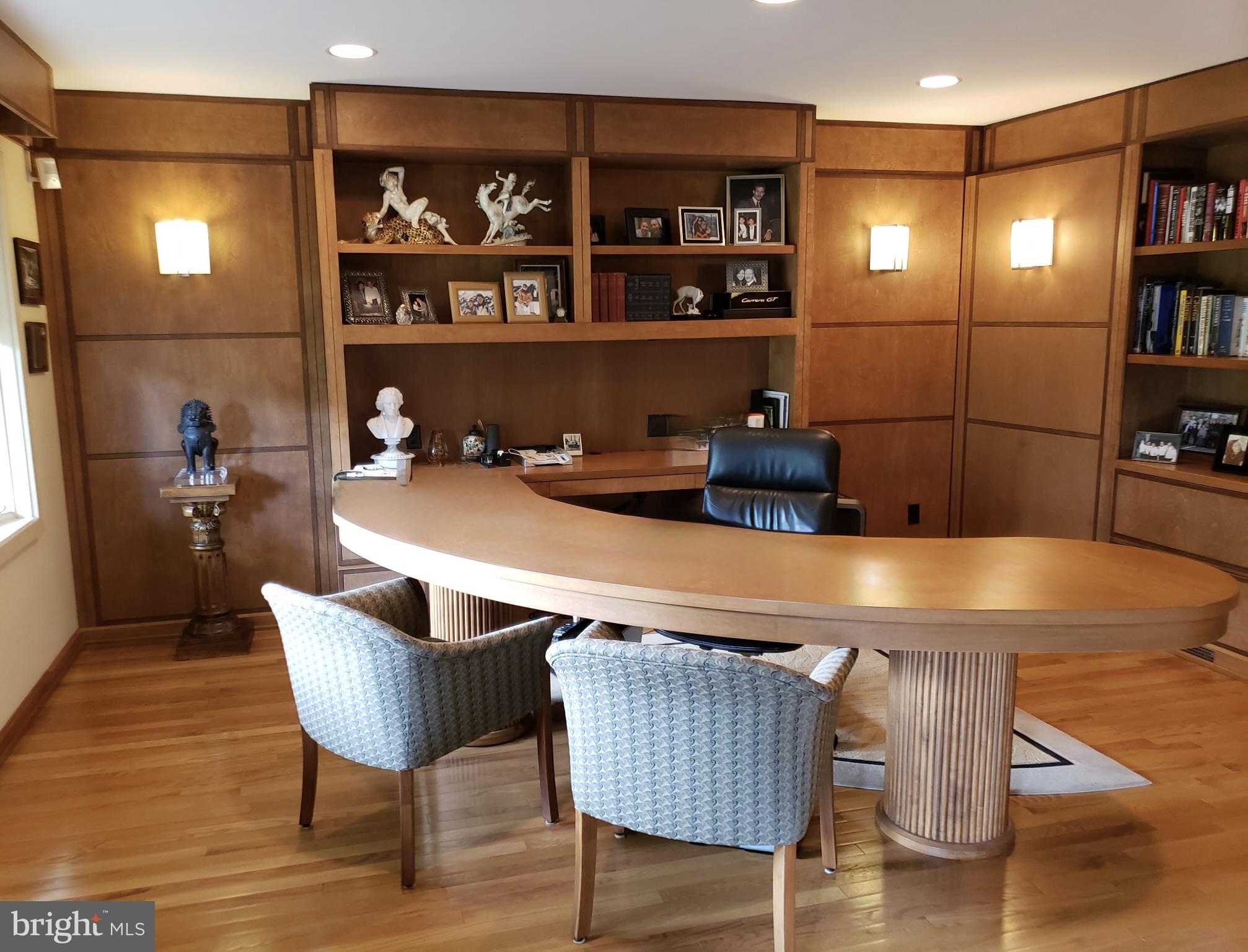992 Sheffield Lane Huntingdon Valley, PA 19006 - Photo 5 of 31 First floor wood-paneled office
