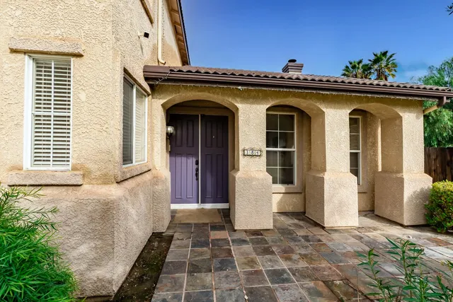 a view of a door of the house