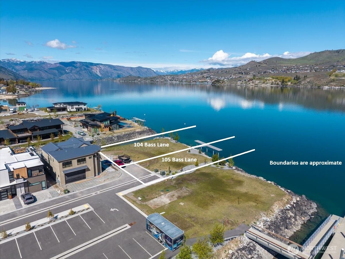 105 Bass Lane Chelan, WA 98816 - Photo 19 of 29 an aerial view of a house with a lake view