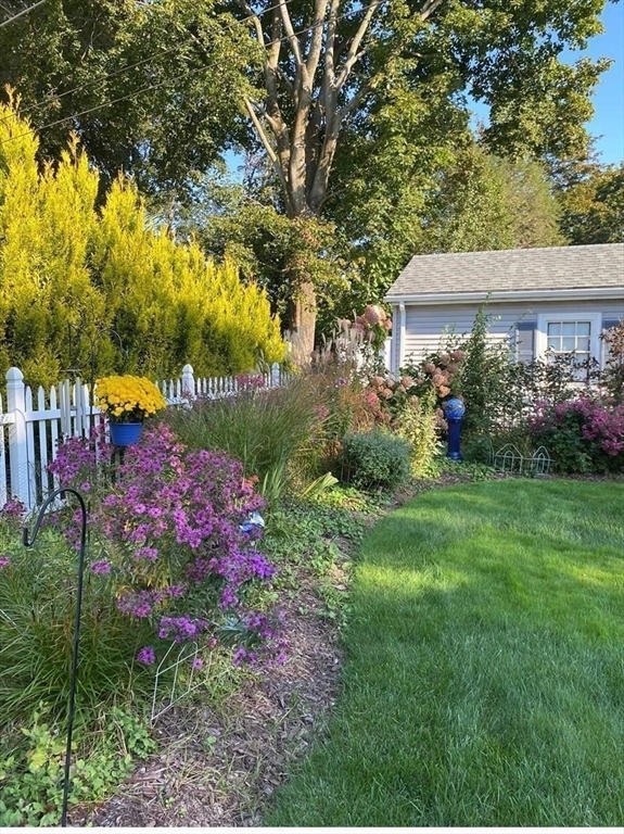 52 Ellsworth Avenue Beverly, MA 01915 - Photo 18 of 24 a view of a house with a big yard and potted plants