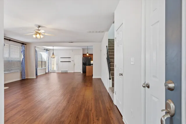 wooden floor in an empty room