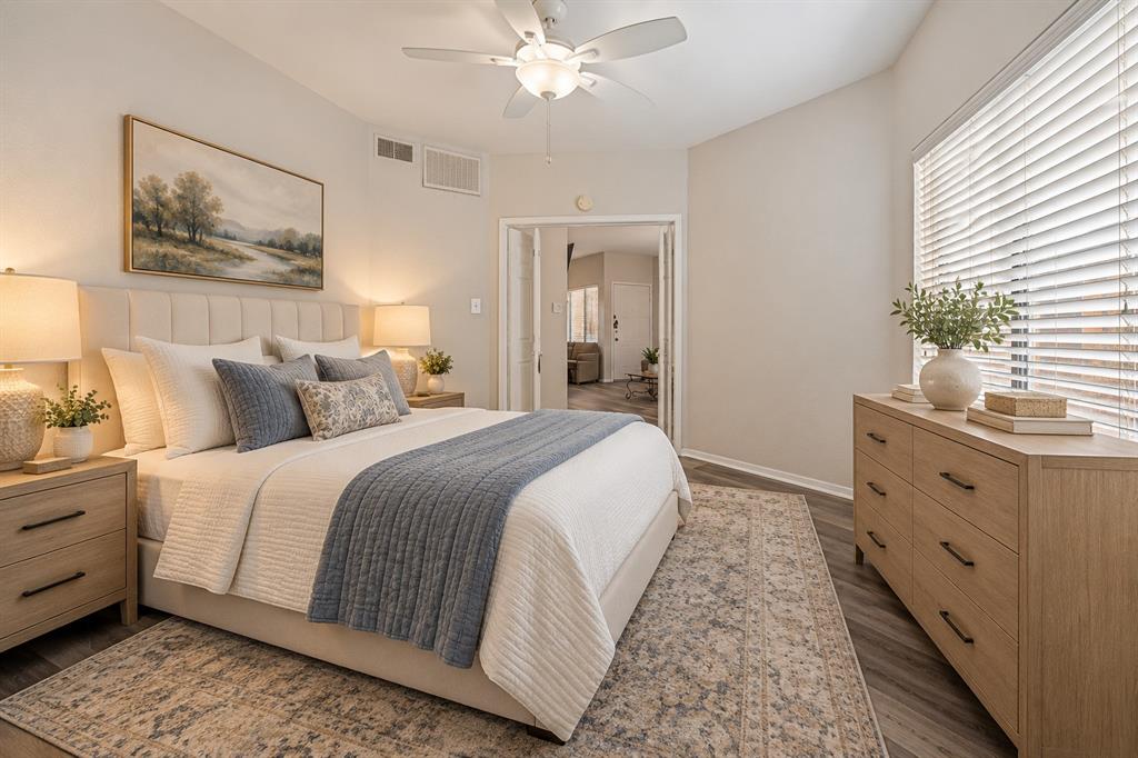 5550 Spring Valley Road, Unit C21 Dallas, TX 75254 - Photo 15 of 26 Virtual Staged Bedroom