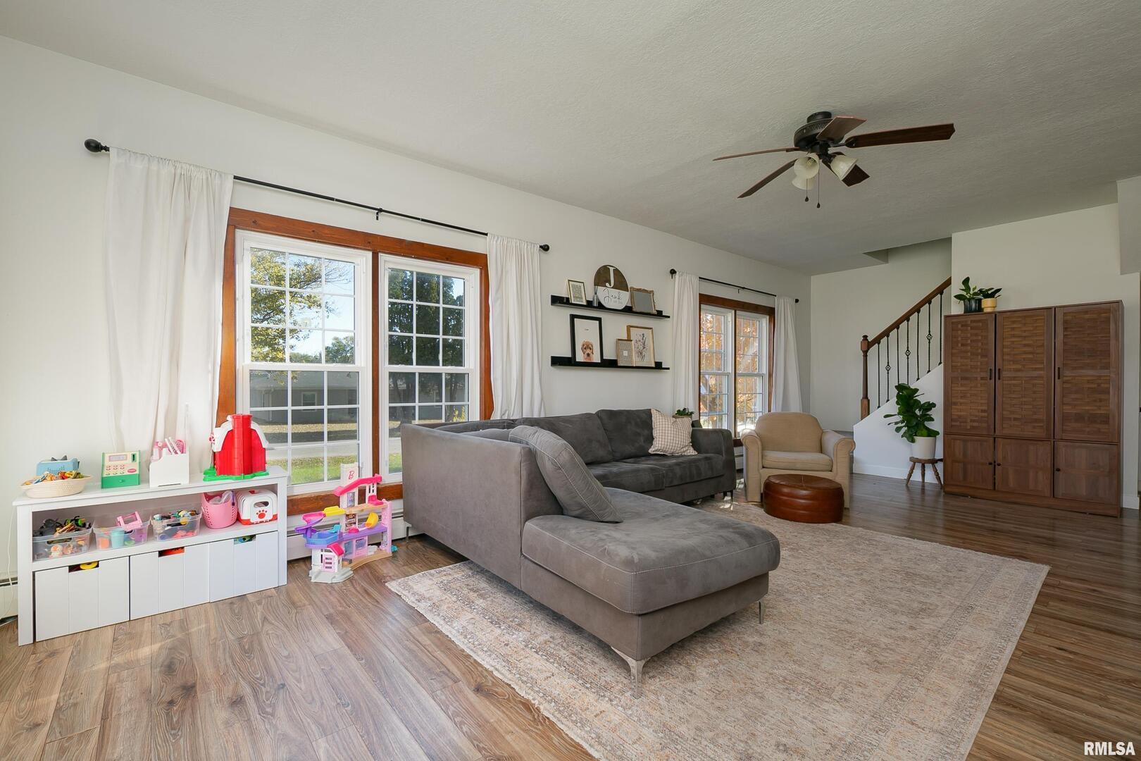 401 3rd Street Matherville, IL 61263 - Photo 4 of 32 a living room with furniture and wooden floor