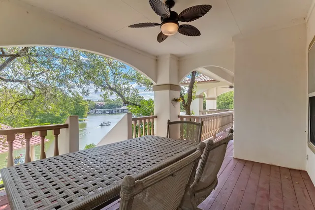 a living room with a large window