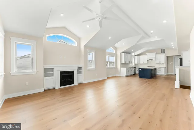 a view of a livingroom with a fireplace