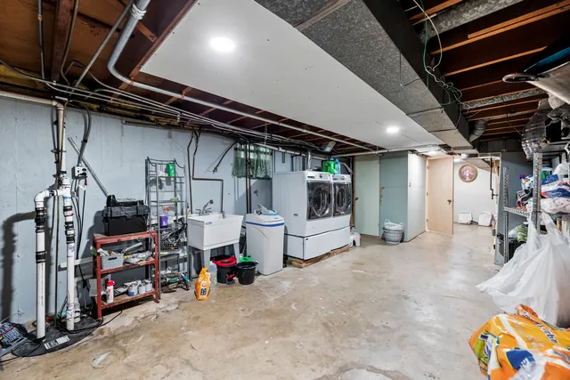 a view of storage and utility room