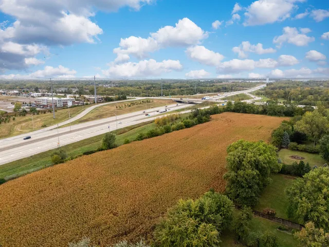 a view of an ocean and city