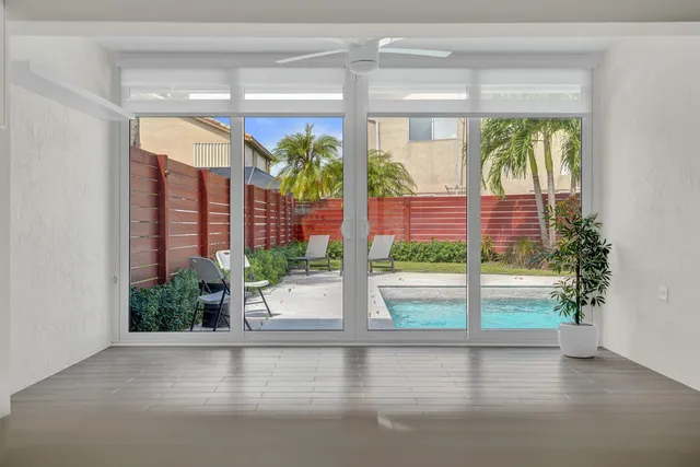 a bedroom with a bed and closet