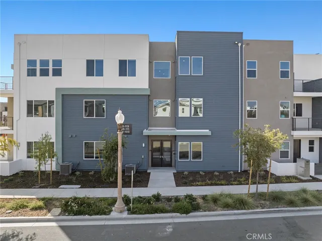 a front view of a building