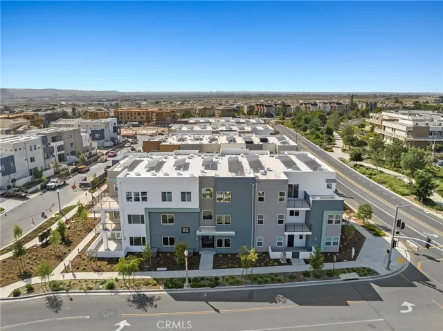 an aerial view of city