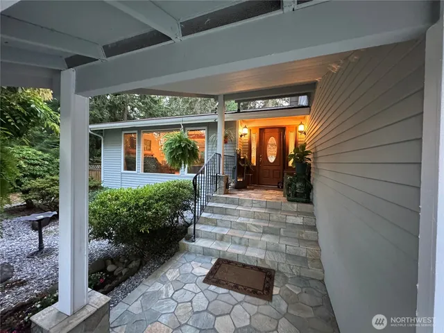 a front view of a house