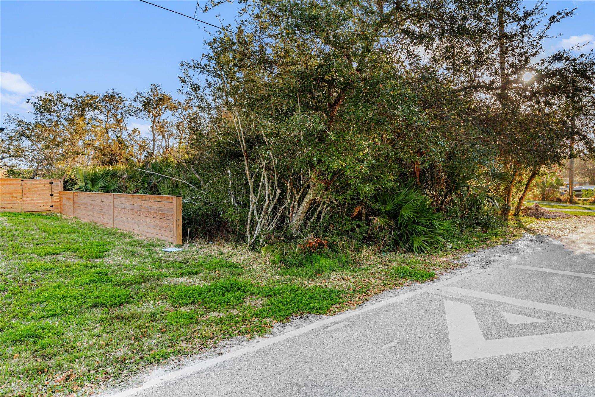 261 Dondanville Road St. Augustine, FL 32080 - Photo 12 of 18 a backyard of a house with plants and trees all around