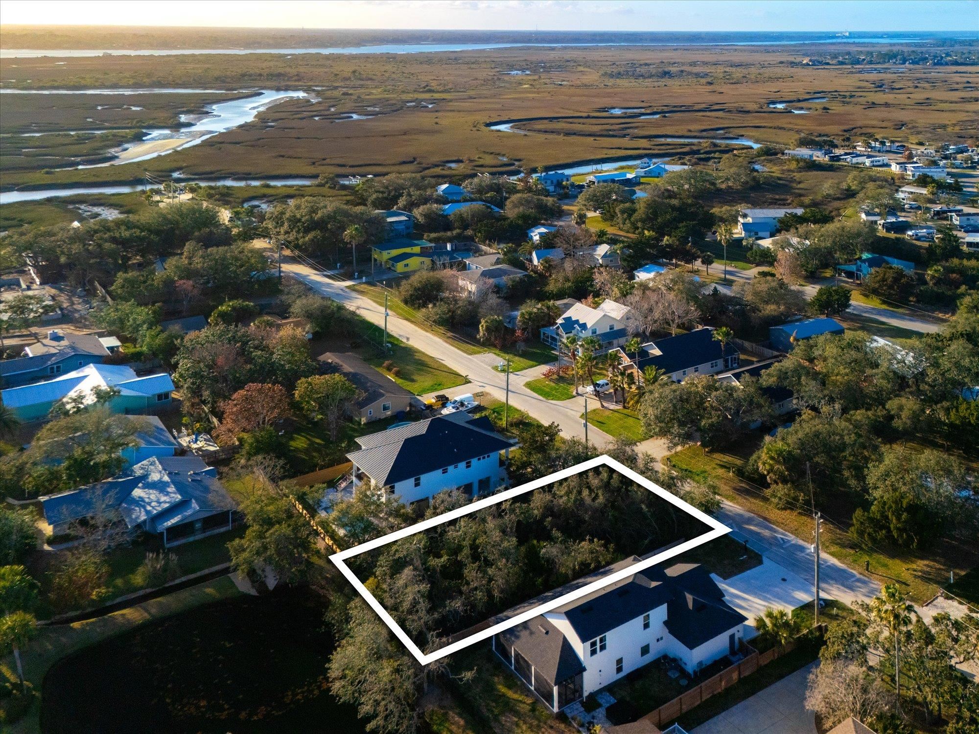 261 Dondanville Road St. Augustine, FL 32080 - Photo 4 of 18 an aerial view of residential houses with outdoor space