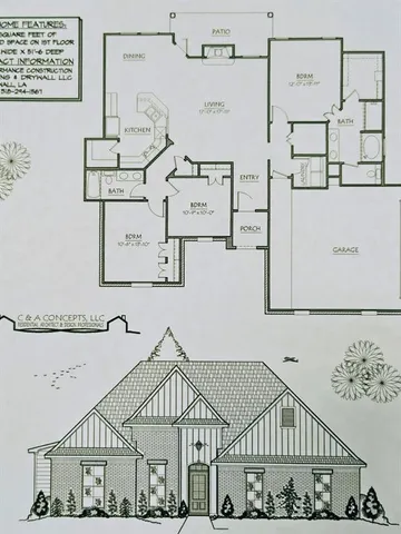 a view of a large white building