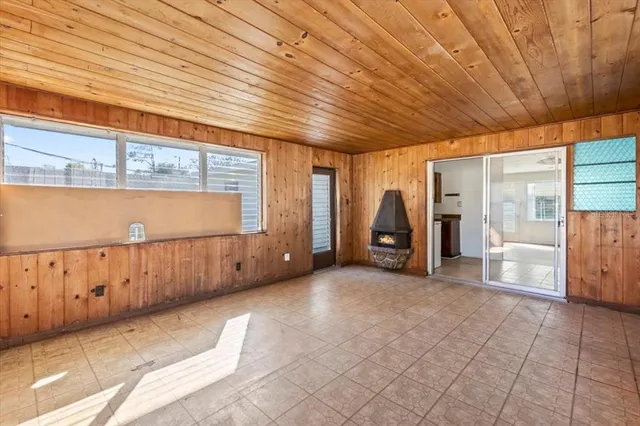 a view of an empty room