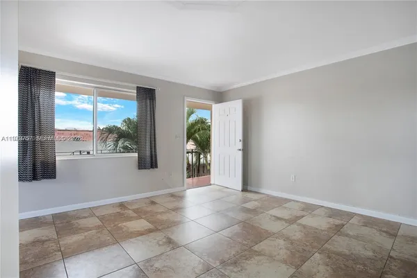 a view of an empty room