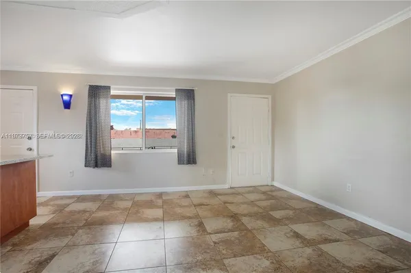 a view of an empty room