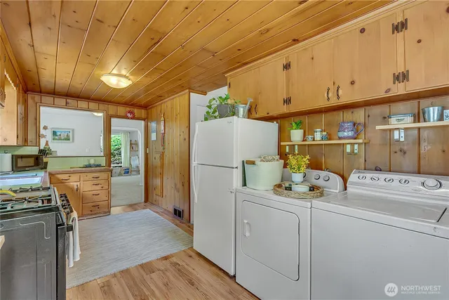 a room with storage and utility