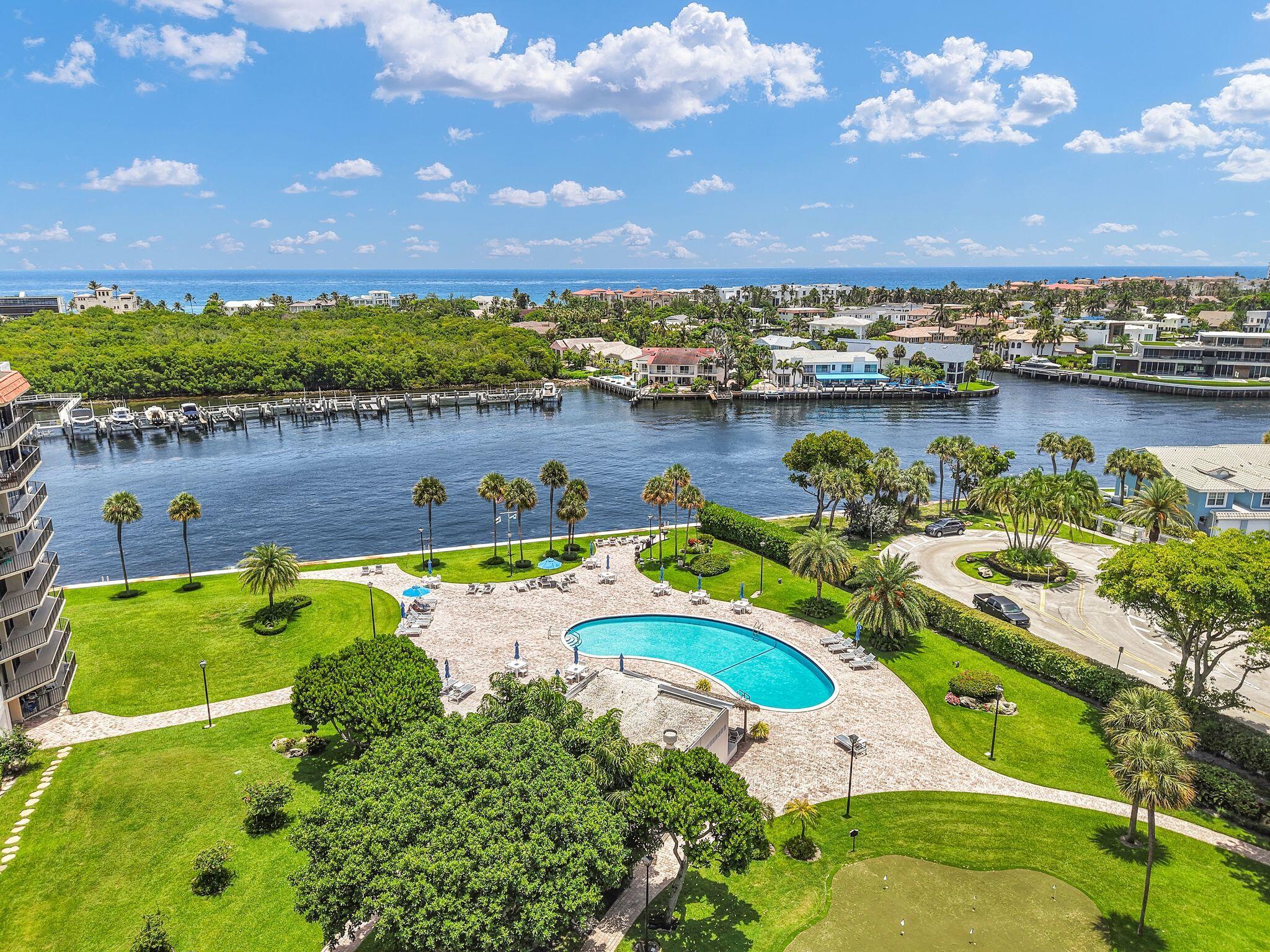 899 Jeffery Street, Unit 3010 Boca Raton, FL 33487 - Photo 67 of 99 PB 899 859 Jeffery Arial pool pic 2