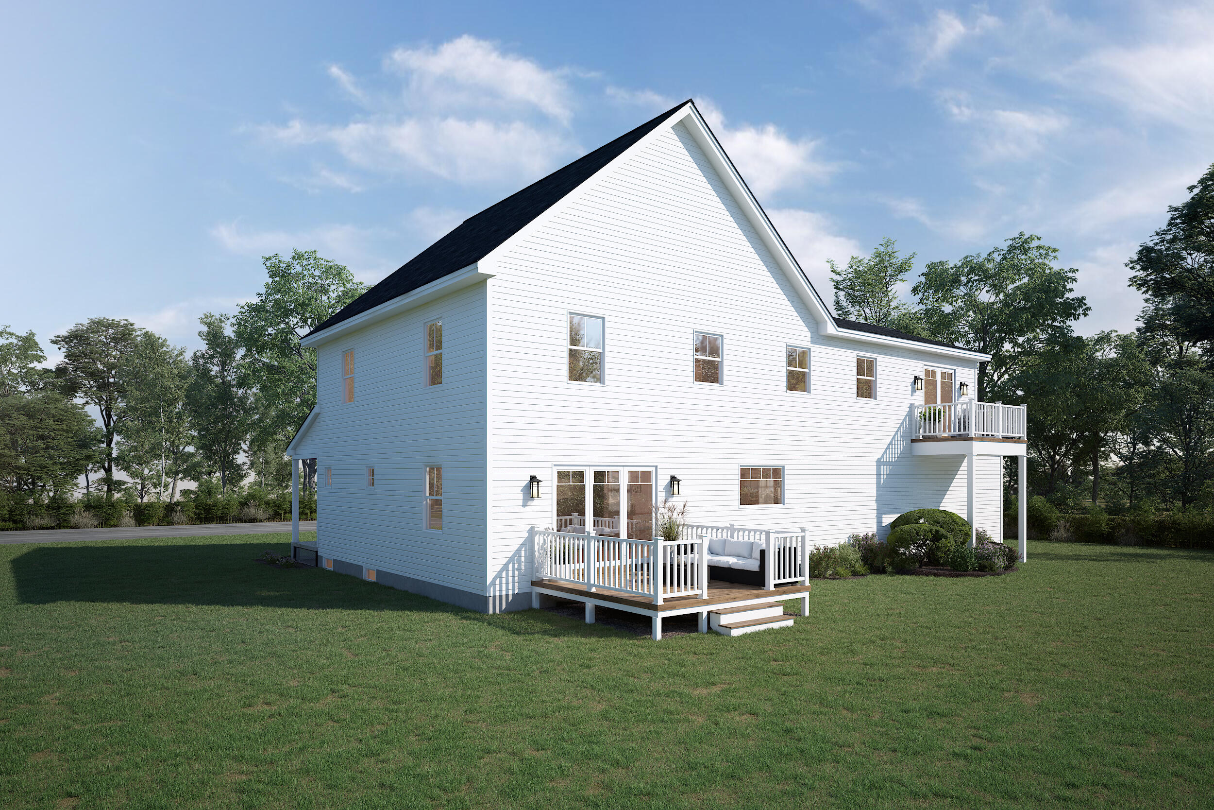 Lot 17 Meadow View Drive Readfield, ME 04355 - Photo 4 of 18 House 1 (Rear 4)