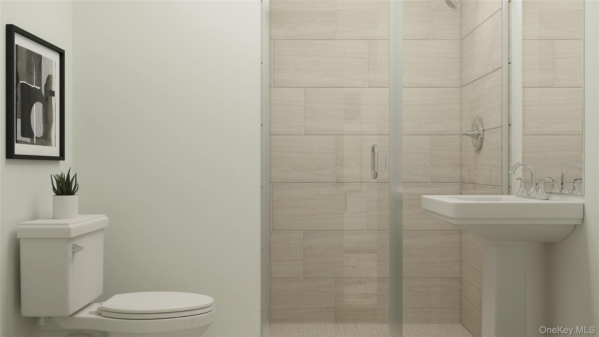 134 Pine Ridge Road Tuxedo Park, NY 10987 - Photo 21 of 22 a bathroom with a sink toilet and shower