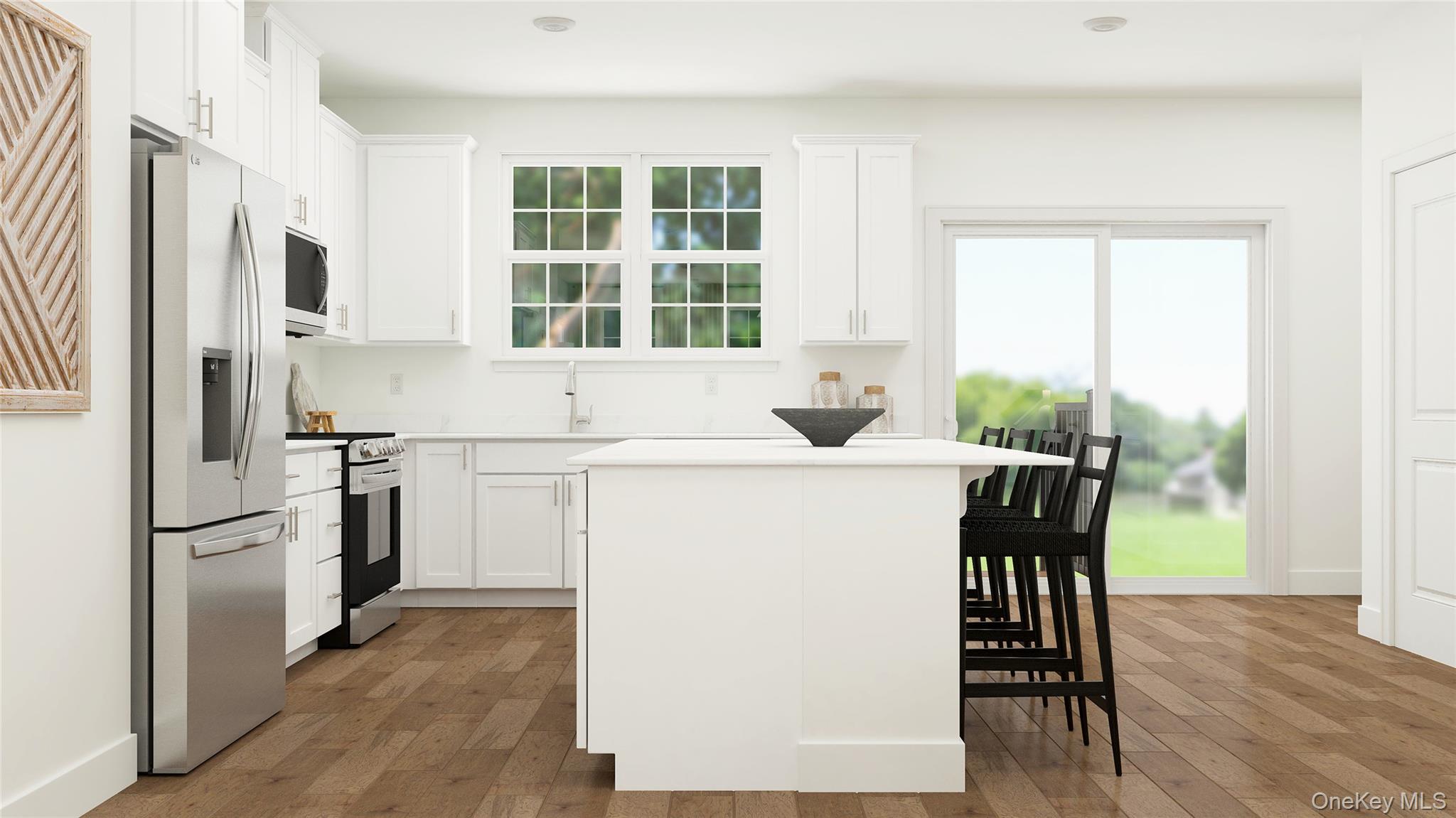 134 Pine Ridge Road Tuxedo Park, NY 10987 - Photo 6 of 22 a kitchen with a refrigerator a stove a sink and a dining table