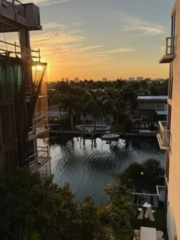 a view of river covered by trees