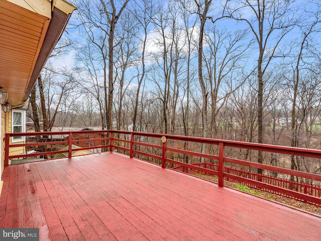 6014 Snowdens Run Road Sykesville, MD 21784 - Photo 40 of 56 Rear deck with beautiful private view