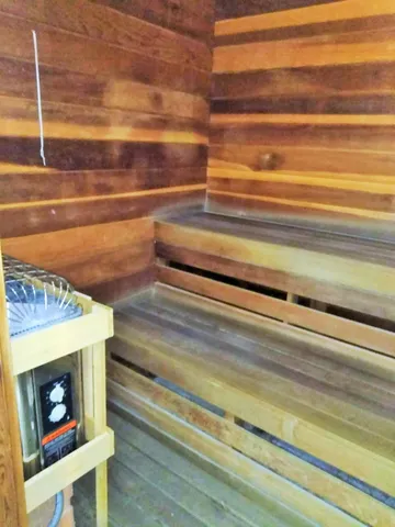 a view of a fireplace in an empty room